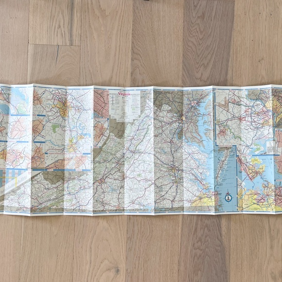 Vintage 1991 Virginia Appomattox Historical Park Road Map McLean House - Picture 4 of 5